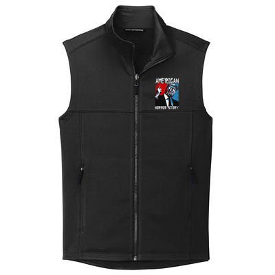 Trump President Usa Flag Halloween Horror Story Collective Smooth Fleece Vest