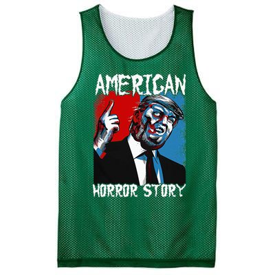 Trump President Usa Flag Halloween Horror Story Mesh Reversible Basketball Jersey Tank