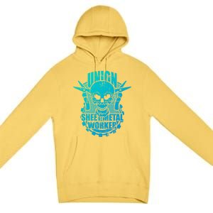 Tough Proud Union Sheet Metal Workers Gift Premium Pullover Hoodie