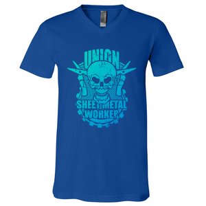 Tough Proud Union Sheet Metal Workers Gift V-Neck T-Shirt