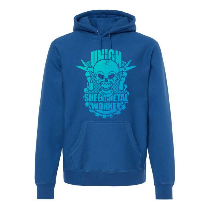 Tough Proud Union Sheet Metal Workers Gift Premium Hoodie