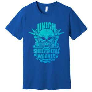 Tough Proud Union Sheet Metal Workers Gift Premium T-Shirt