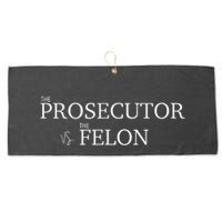 The Prosecutor Vs. The Felon Large Microfiber Waffle Golf Towel
