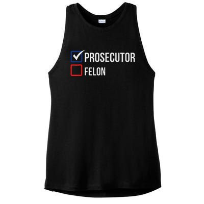 The Prosecutor Vs Convicted Felon Funny Ballot Paper Voting Ladies PosiCharge Tri-Blend Wicking Tank