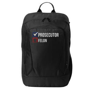 The Prosecutor Vs Convicted Felon Funny Ballot Paper Voting City Backpack