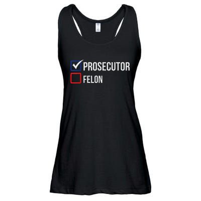 The Prosecutor Vs Convicted Felon Funny Ballot Paper Voting Ladies Essential Flowy Tank