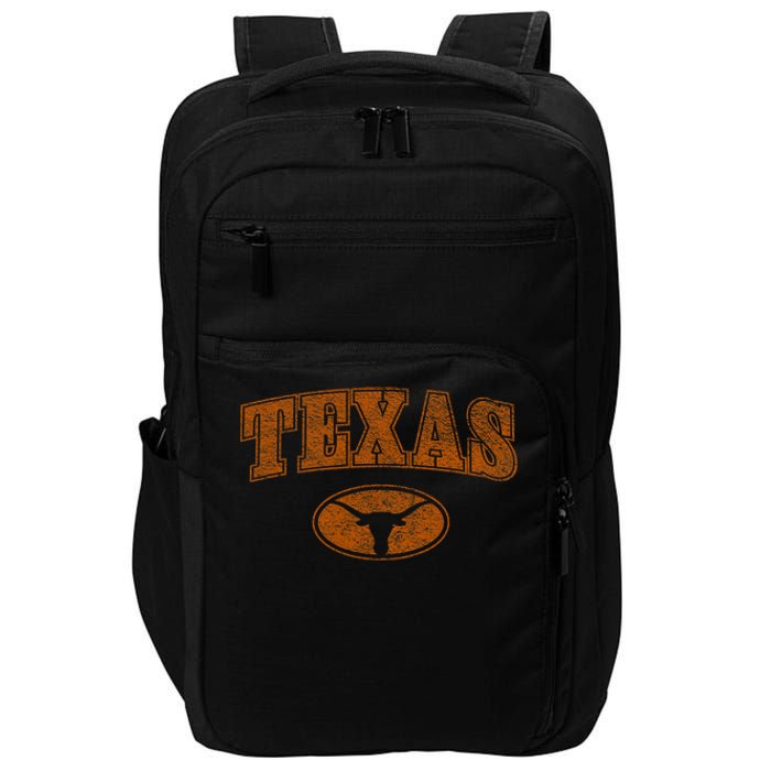 Texas Pride Varsity Town Blank Space Distressed Design Impact Tech Backpack