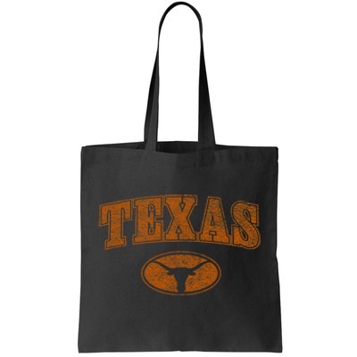 Texas Pride Varsity Town Blank Space Distressed Design Tote Bag