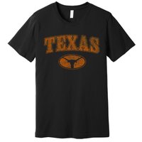 Texas Pride Varsity Town Blank Space Distressed Design Premium T-Shirt