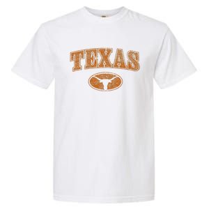 Texas Pride Varsity Town Blank Space Distressed Design Garment-Dyed Heavyweight T-Shirt