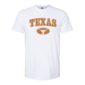 Texas Pride Varsity Town Blank Space Distressed Design Softstyle CVC T-Shirt