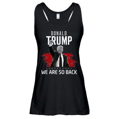Trump President Victory We Are So Back Ladies Essential Flowy Tank