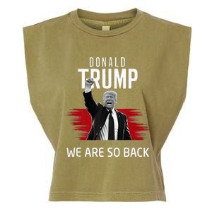 Trump President Victory We Are So Back Garment-Dyed Women's Muscle Tee