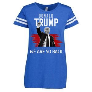 Trump President Victory We Are So Back Enza Ladies Jersey Football T-Shirt