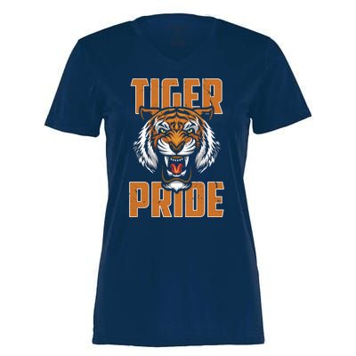 Tiger Pride Vintage Women's Momentum V-Neck T-Shirt