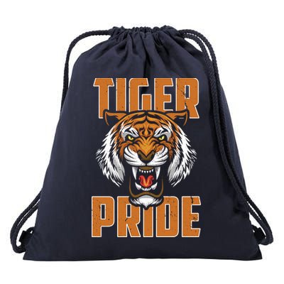 Tiger Pride Vintage Drawstring Bag