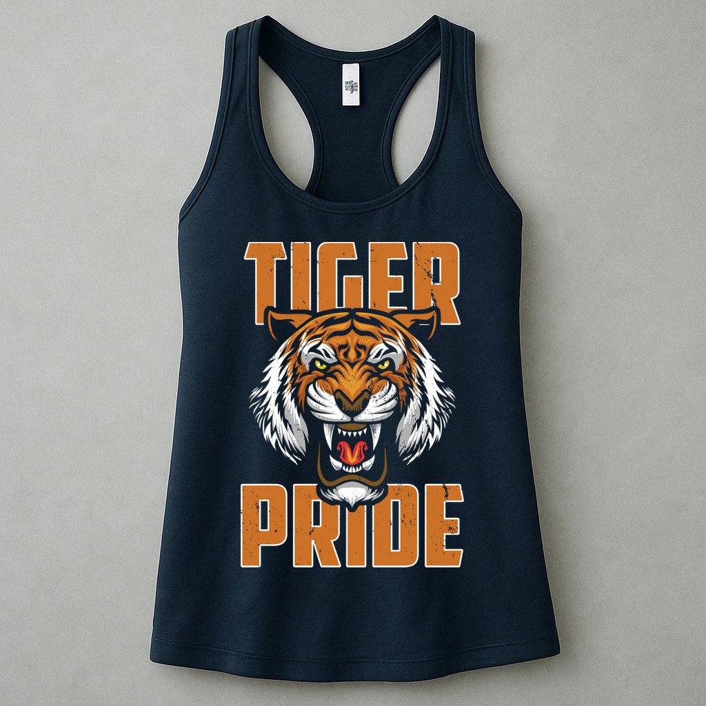 Tiger Pride Vintage Womens Tank Top