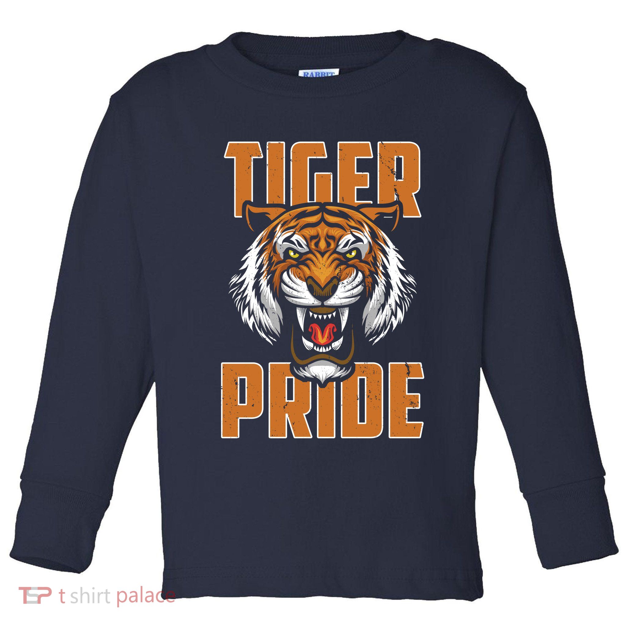 Tiger Pride Vintage Toddler Long Sleeve Shirt