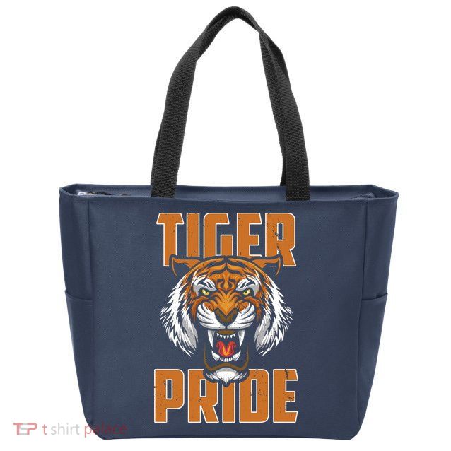 Tiger Pride Vintage Zip Tote Bag