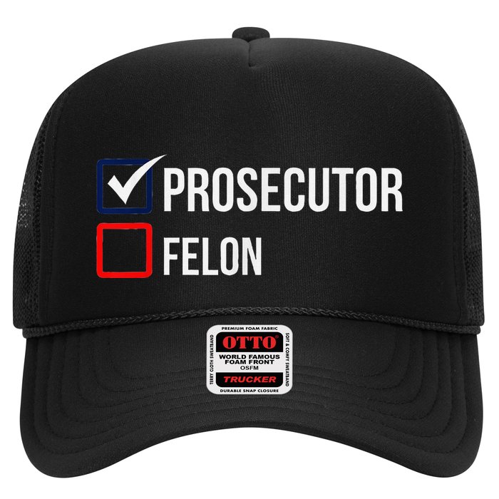 The Prosecutor Vs Convicted Felon Funny Ballot Paper Voting Trucker Hat