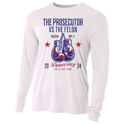 The Prosecutor Vs The Felon Democracy Kamalaharris Trump Cooling Performance Long Sleeve Crew