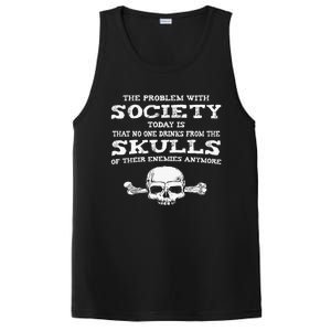 The Problem With Society Today Funny Graphic  PosiCharge Competitor Tank