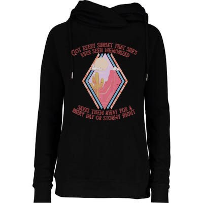 The Painter Western Country Music Womens Funnel Neck Pullover Hood