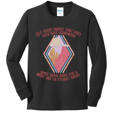 The Painter Western Country Music Kids Long Sleeve Shirt