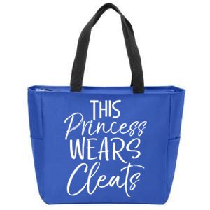 This Princess Wears Cleats Gift Soccer Gift Zip Tote Bag