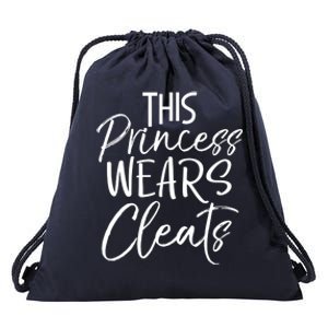 This Princess Wears Cleats Gift Soccer Gift Drawstring Bag