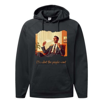 The People Want Indoor Smoking Performance Fleece Hoodie