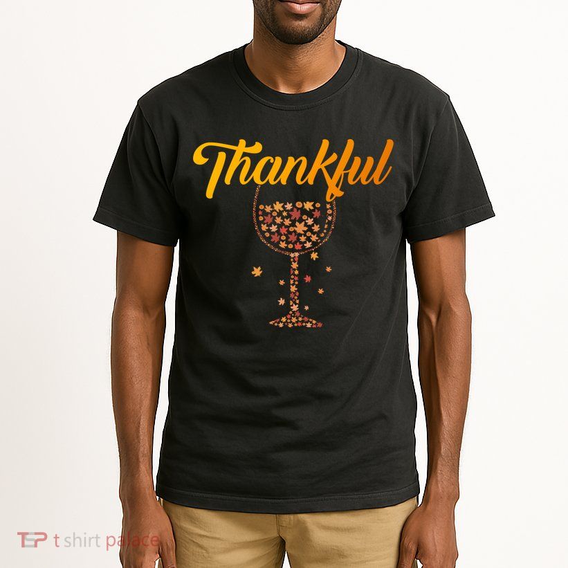 Thankful Pumpkin Wine, Thankful Grateful Blessed Autumn Fall 2022 Tall T-Shirt