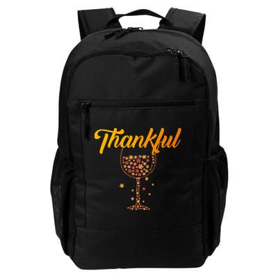 Thankful Pumpkin Wine, Thankful Grateful Blessed Autumn Fall 2022 Backpack