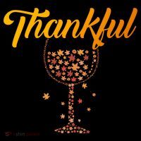 Thankful Pumpkin Wine, Thankful Grateful Blessed Autumn Fall 2022 Button