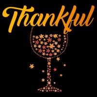 Thankful Pumpkin Wine, Thankful Grateful Blessed Autumn Fall 2022 Drawstring Bag