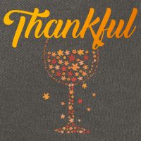 Thankful Pumpkin Wine, Thankful Grateful Blessed Autumn Fall 2022 Cotton Canvas Backpack