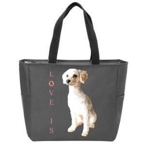 Toy Poodle Women Men Kids Dog Mom Dad Love Pet Gift T Zip Tote Bag