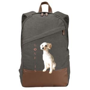 Toy Poodle Women Men Kids Dog Mom Dad Love Pet Gift T Cotton Canvas Backpack