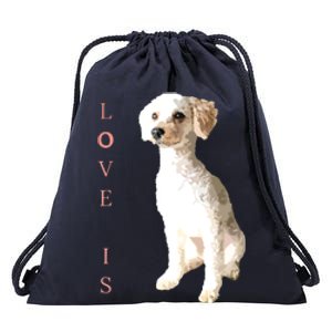 Toy Poodle Women Men Kids Dog Mom Dad Love Pet Gift T Drawstring Bag