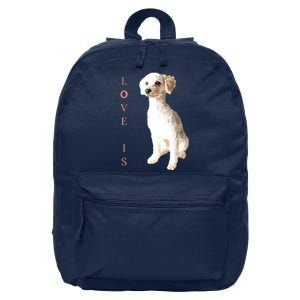 Toy Poodle Women Men Kids Dog Mom Dad Love Pet Gift T 16 in Basic Backpack