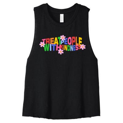 Treat People With Kindness Women's Racerback Cropped Tank