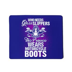 This Princess Wears Motorcycle Boots Gift Biker Babe Chick Mousepad