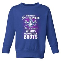 This Princess Wears Motorcycle Boots Gift Biker Babe Chick Toddler Sweatshirt