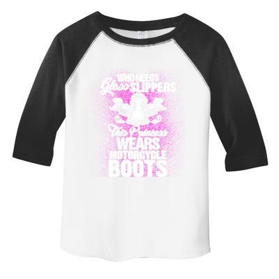 This Princess Wears Motorcycle Boots Gift Biker Babe Chick Toddler Fine Jersey T-Shirt