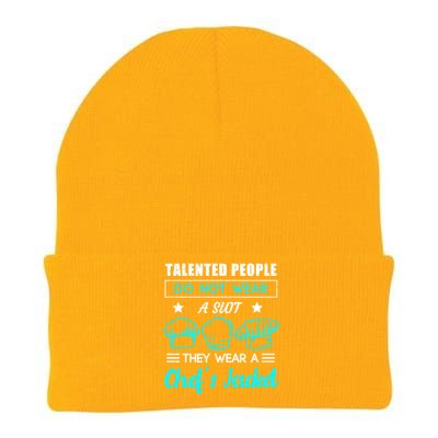 Talented People Wear A Chef Jacket Sous Chef Gift Knit Cap Winter Beanie