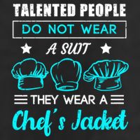 Talented People Wear A Chef Jacket Sous Chef Gift Adult Drive Performance Visor