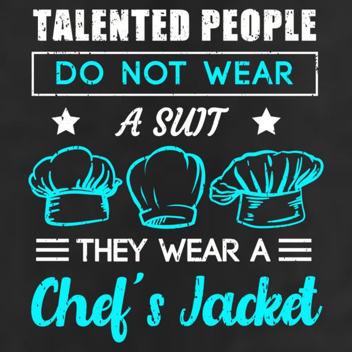 Talented People Wear A Chef Jacket Sous Chef Gift Adult Drive Performance Visor