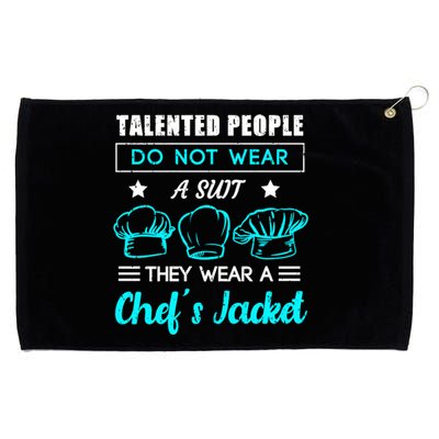 Talented People Wear A Chef Jacket Sous Chef Gift Grommeted Golf Towel