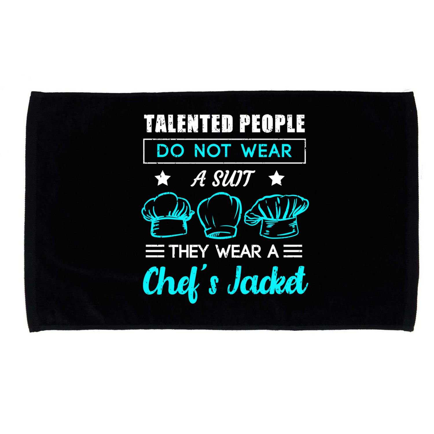 Talented People Wear A Chef Jacket Sous Chef Gift Microfiber Hand Towel