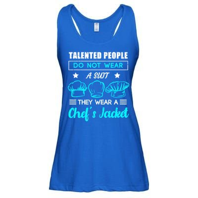 Talented People Wear A Chef Jacket Sous Chef Gift Ladies Essential Flowy Tank
